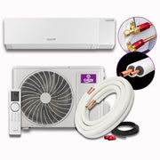 GWIN Clean Air wall mount air handler, fresh air intake box, condenser, 15' line set, and GWIN Tech
