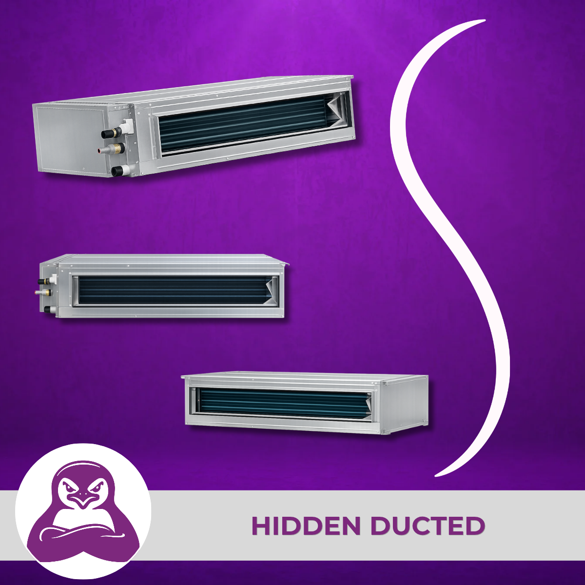 GWIN 12,000 BTU 230V Hidden Ducted Air Handler