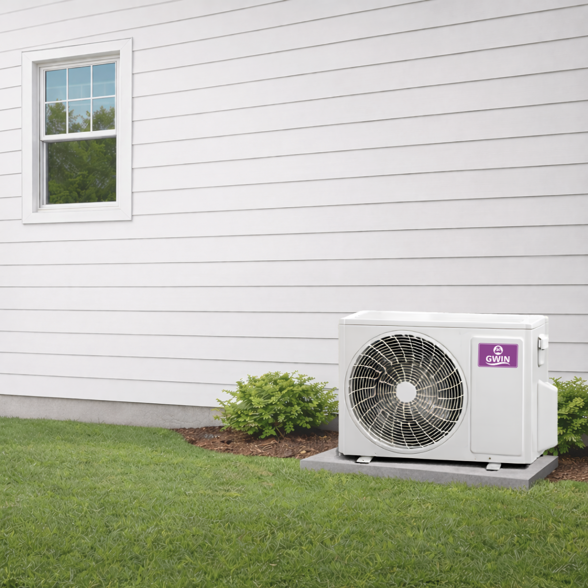 GWIN Assisted DIY 9,000 BTU 20.5 SEER2 115V King 13 Single Zone Ductless Mini-Split Complete System with 15 Foot Line Set, Communication Wire, and GWIN Tech